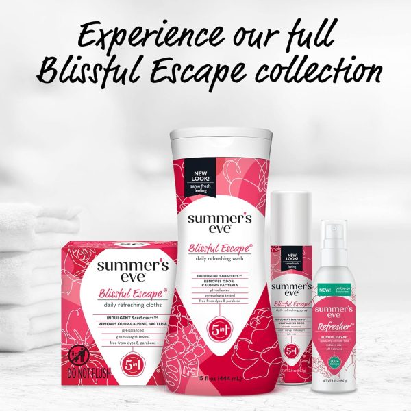Summer's Eve Refresher Mist, Feminine Spray Reduces Odor, Blissful Escape, - Image 6