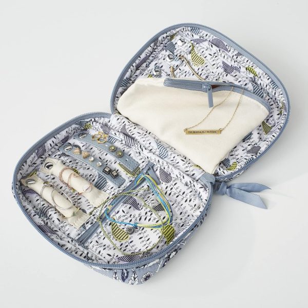 Vera Bradley Women's Cotton Zip-Around Jewelry Organizer Case Travel - Image 3