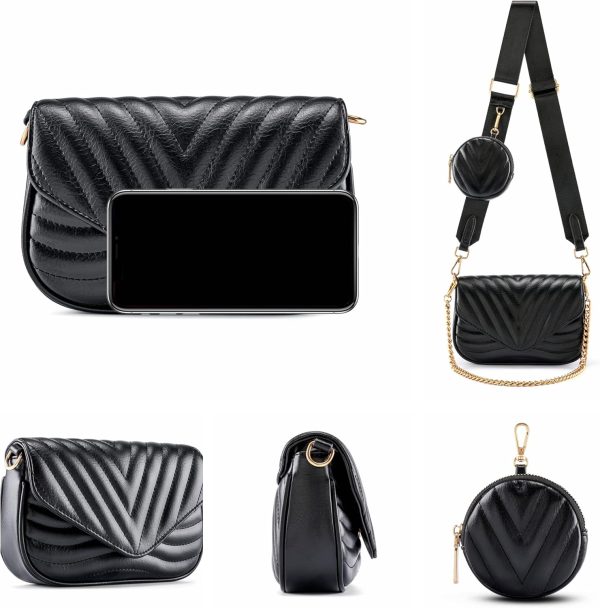 Ayliss Women Multipurpose Small/Medium Crossbody Bags Shoulder Handbag Coin - Image 4