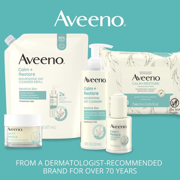 Aveeno Calm + Restore Facial Cream for Redness Relief, Soothing Face - Image 5