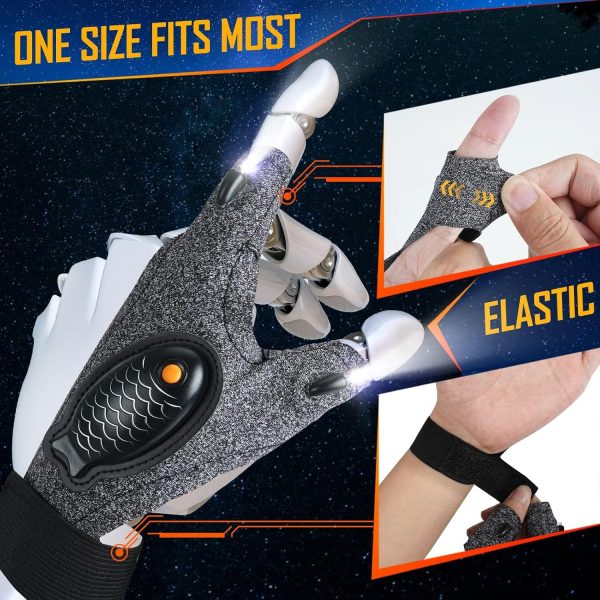 Rechargeable LED Flashlight Waterproof Gloves - 2 Pack Christmas Stocking - Image 5