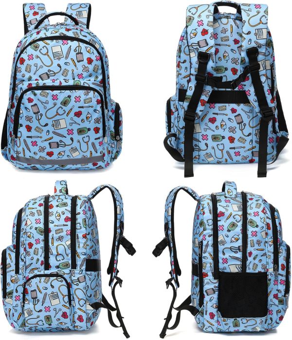 Gatycallaty Nurse Backpack for Women Girls Laptop Work Bag College Nursing - Image 2