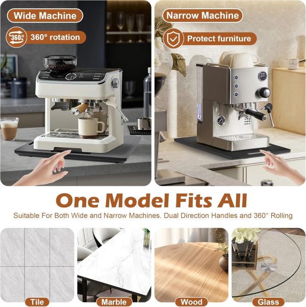 Joy&Grace Sliding Tray - 360 Degrees Countertop Appliance Slider for Coffee - Image 4