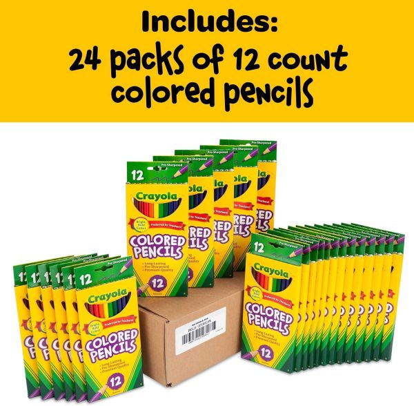 Crayola Bulk Colored Pencils for Kids (24pk), Back to School Supplies For - Image 2