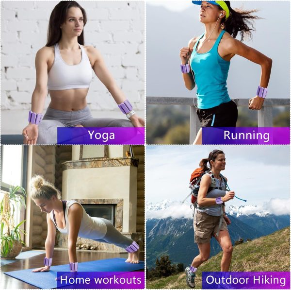 Ankle Weights for Women Men, Adjustable Wrist Weighted Bracelet for Home - Image 7