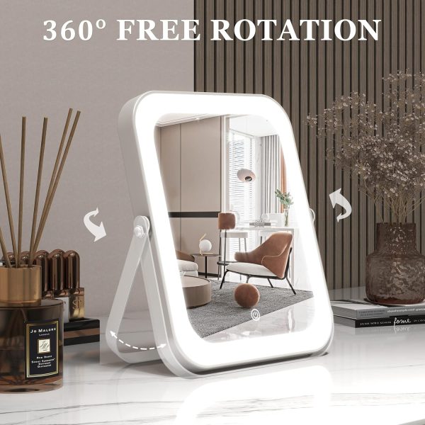 8"x10" Lighted Vanity Mirror, Makeup Mirror with Light, Dimmable Touch - Image 5