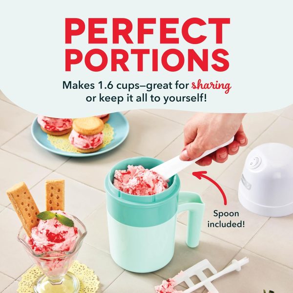 DASH My Pint Ice Cream Maker Machine (Aqua): Multi-Purpose Soft Serve Ice - Image 5