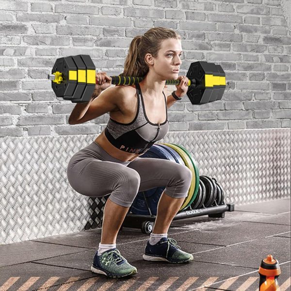 Adjustable-Dumbbells-Set, Free Weights Set with Connector,Fitness Exercises - Image 7