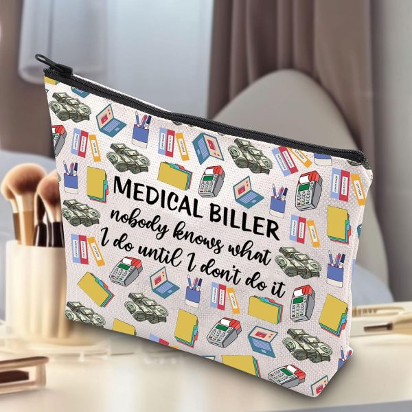G2TUP Medical Biller Makeup Bag Medical Billing Gifts Billing Specialist - Image 7