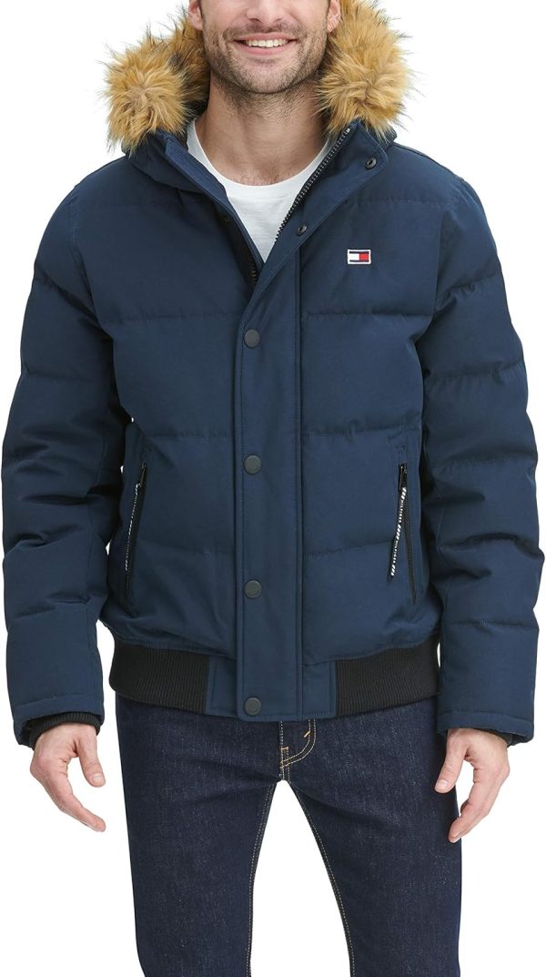 Tommy Hilfiger Men's Arctic Cloth Quilted Snorkel Bomber Jacket - Image 5