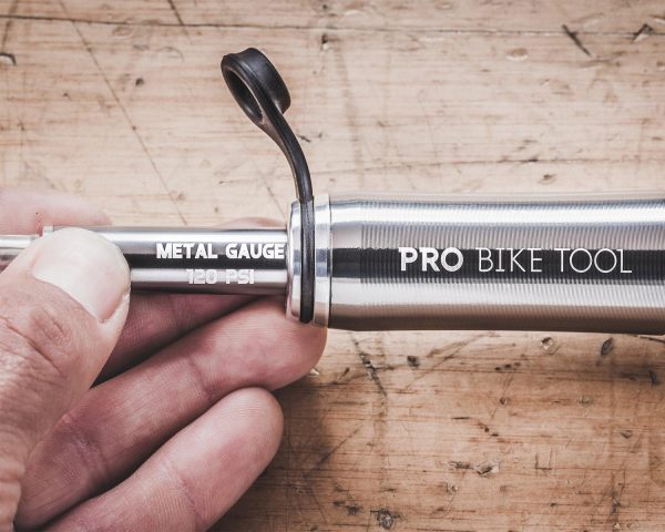 Pro Bike Tool Mini Bike Pump with Gauge, Presta and Schrader Valve - Image 4