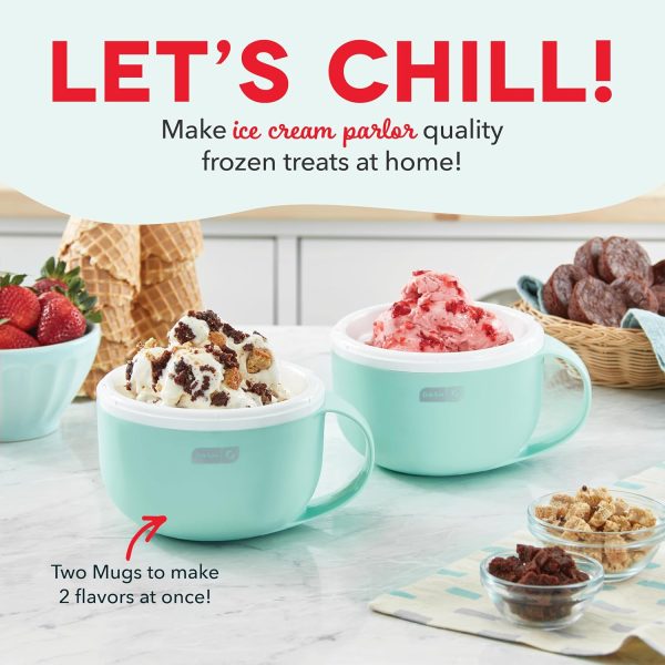 DASH My Mug Ice Cream Maker Machine (Aqua): Multi-Purpose Soft Serve Ice - Image 2