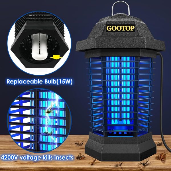 Bug Zapper Outdoor, Mosquito Zapper Outdoor, Electric Fly Zapper, Bug - Image 3