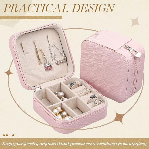 12 Pcs Mini Travel Jewelry Case Bridesmaid Proposal Gift Boxes Small - Image 5