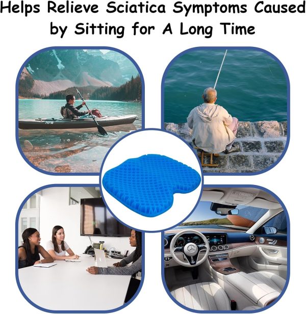 NEW-Vi Anti-Slip Kayak Seat Cushion - Waterproof Thicken Gel Boat Kayak - Image 7