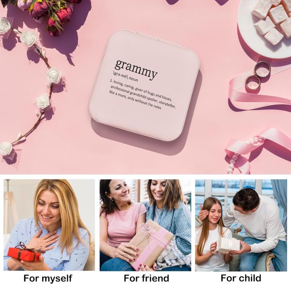 Grammy Travel Jewelry Organizer Mothers Day Gifts, Travel Jewelry Case for - Image 5