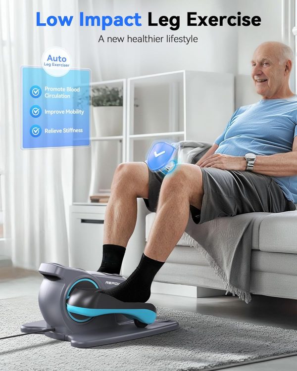 Under Desk Elliptical Machine, Electric Ellipse Leg Exerciser with Remote - Image 3