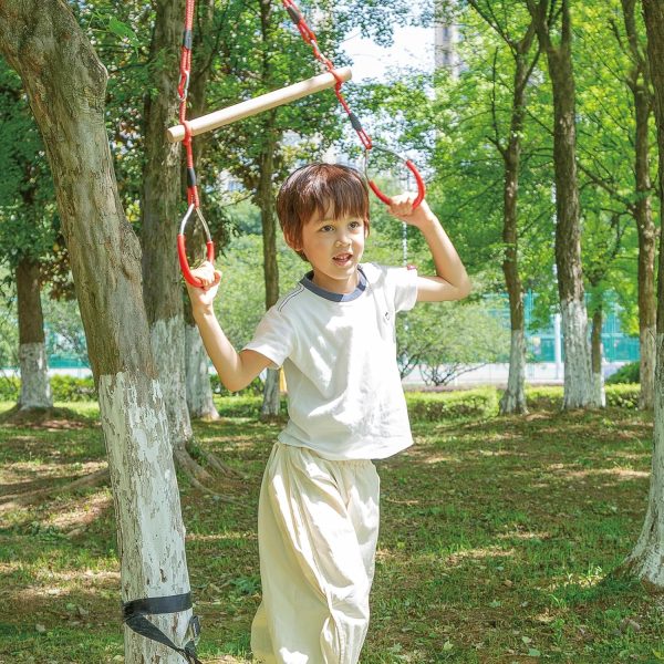 Trapeze Swing Bar with Gymnastic Rings Warrior Accessories for Obstacle - Image 6
