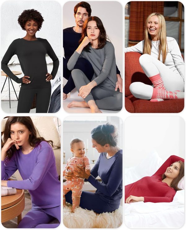 WEERTI Thermal Underwear for Women Long Johns with Fleece Lined, Base Layer - Image 7