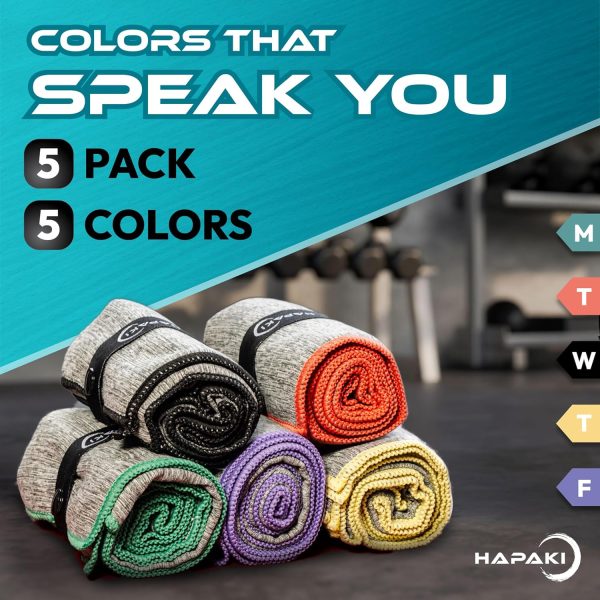 Microfiber Workout Towels for Men & Women (5 Pack), Skin Friendly, - Image 6