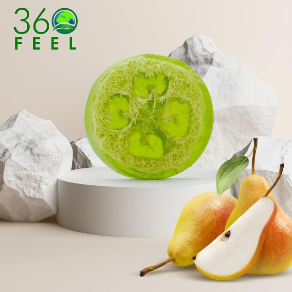 60Feel Pearalicious Loofah Bar Soap - Luxury Handmade Soap, Vegan & - Image 2