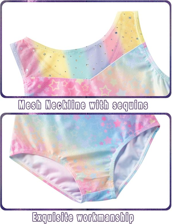 Zaclotre Gymnastics Leotards for Girls Sparkly Ballet Dance Biketards - Image 3