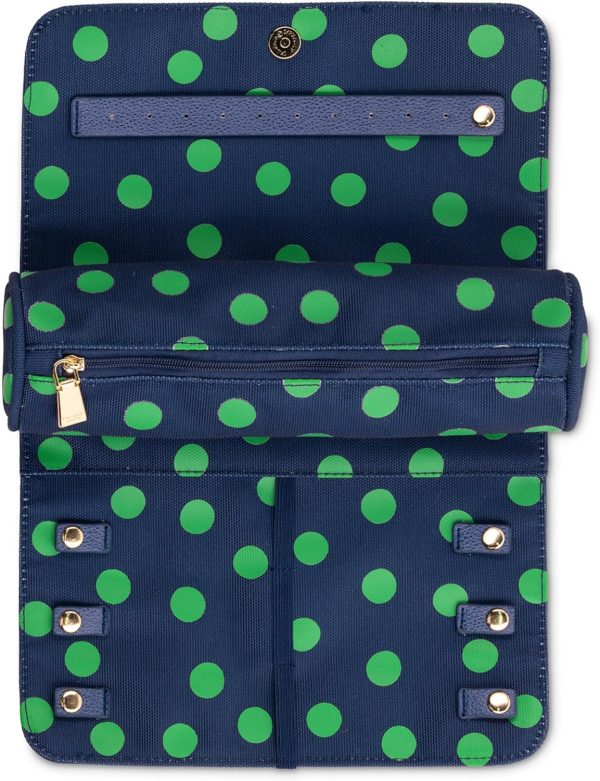 kate spade new york Travel Jewelry Case Organizer, Fabric Jewelry Box for - Image 4