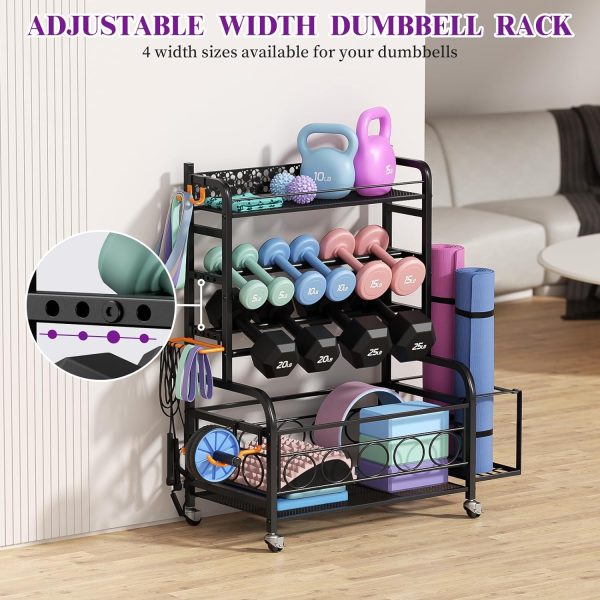 Weight Rack for Dumbbells, Dumbbell Rack Weight Stand, VOPEAK Home Gym - Image 5