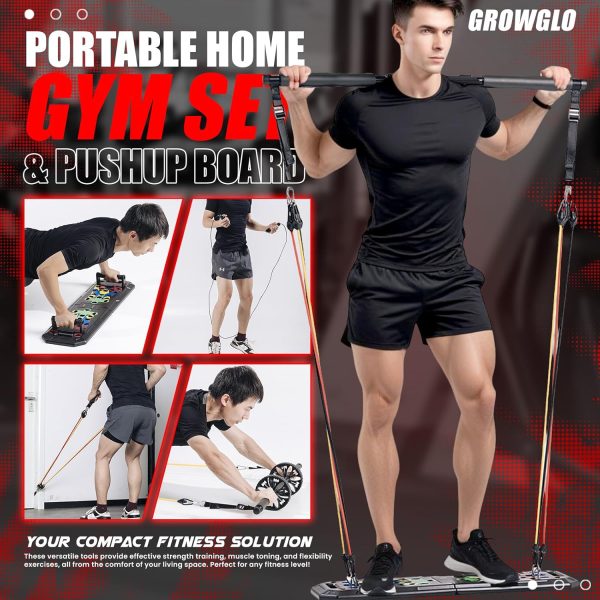 Push Up Board, Portable Multifunction All-in-One Fitness Accessories with - Image 2