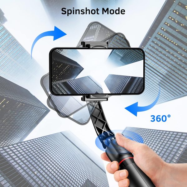 Smartphone Gimbal Stabilizer with Remote, Aluminum Extendable Selfie Stick - Image 3
