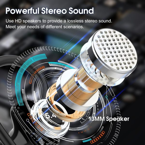 OYIB Wireless Earbuds Bluetooth 5.4 Headphones Sport, 50H Bluetooth Earbuds - Image 3