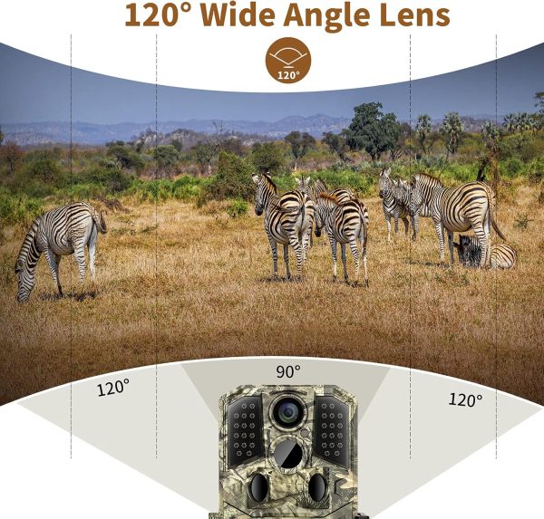 36MP 1920P Trail Camera, Game Camera with Night Vision Motion Activated - Image 6