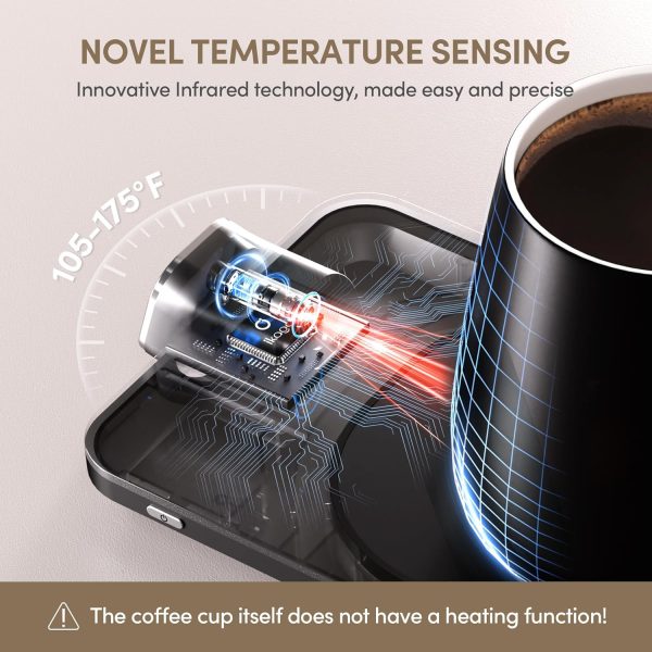 Smart Heated Coffee Mug Warmer & Mug Set - Heated Mug Warmer with Auto Shut - Image 4