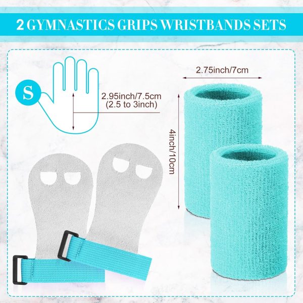 Gymnastics Grips Wristbands Set for Daughter Teens Youth Gymnastic Hand - Image 2