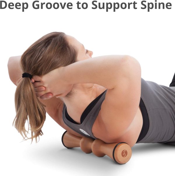 Body Back Wood Back Roller, Spine Stretcher & Aligner, Ma Roller, Back - Image 8