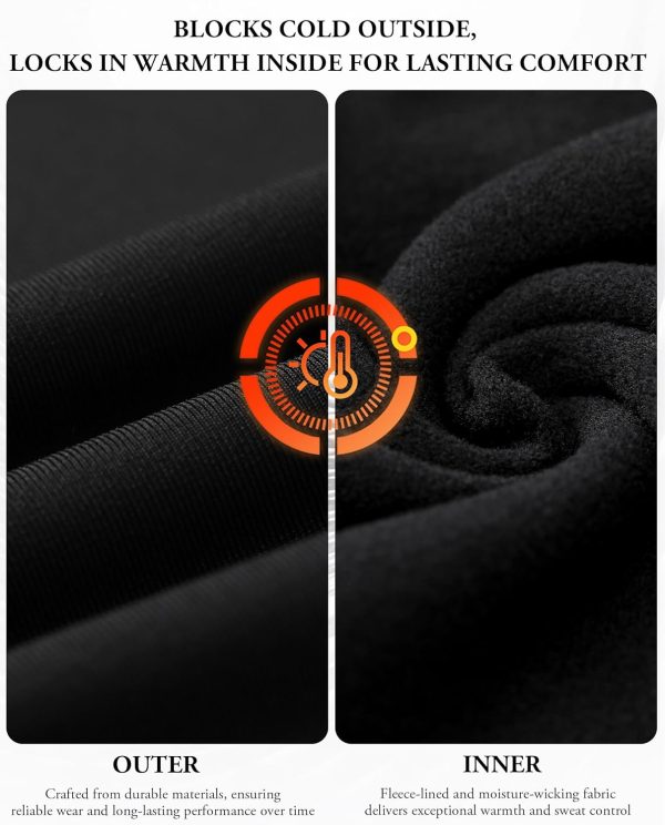 Thermal Underwear for Women Sets - Ultra-Soft Fleece Lined Long Johns Cold - Image 4