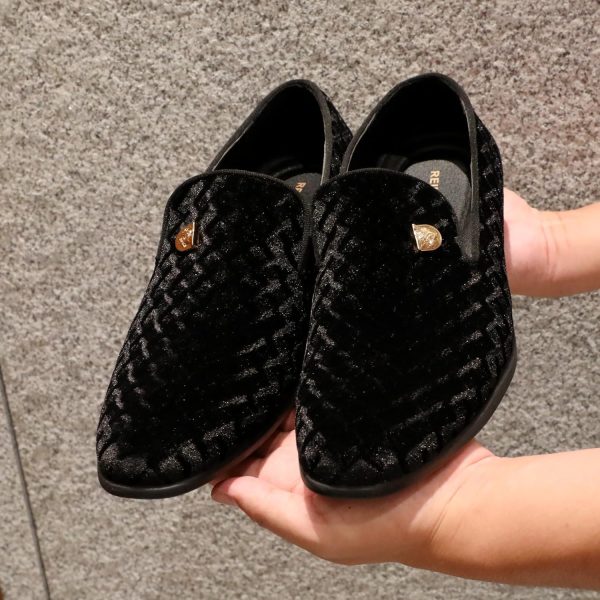 Men's Penny Slip-on Velvet Loafer Suede Dress Shoes Designer Smoking - Image 6