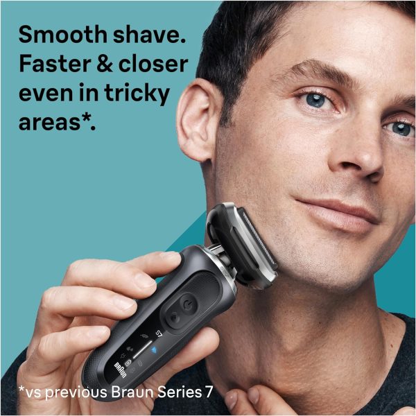 Braun Electric Shaver for Men, Series 7 7185cc, Holiday Gifts for Men, Wet - Image 4