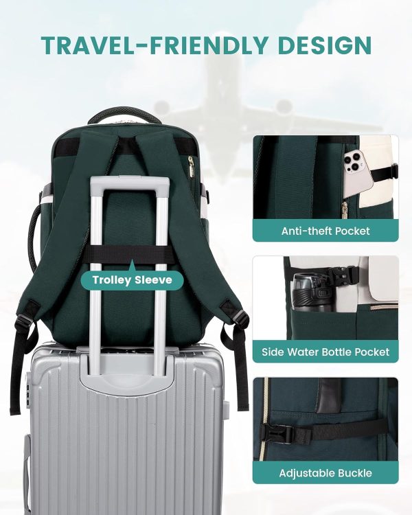 LOVEVOOK Travel Backpack for Women, TSA Carry On Backpack Flight Approved - Image 7
