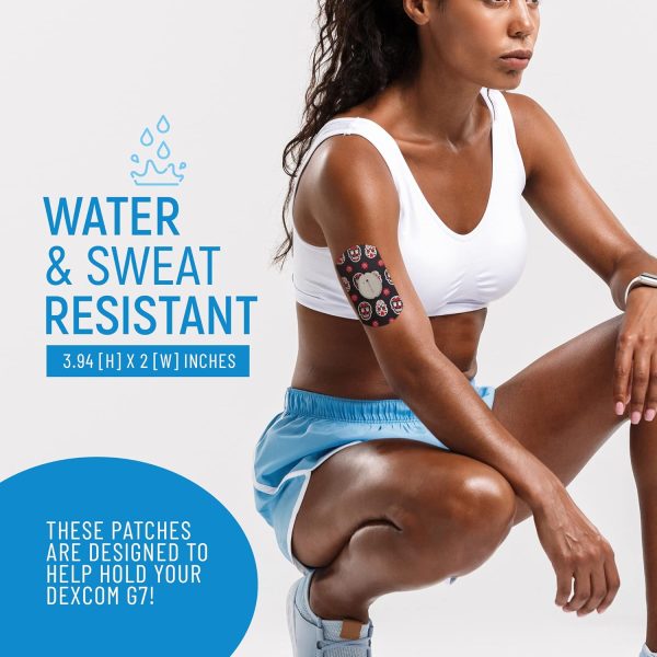 RockaDex Adhesive Patches for Dexcom G7 2", Waterproof & Long-Lasting - Image 3