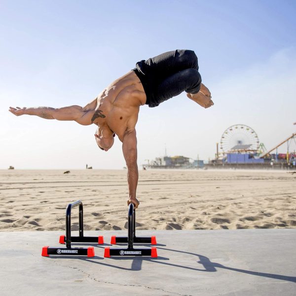 Rubberbanditz Parallette, Parallel Bars & Dip Station, Home Gym Essentials - Image 8