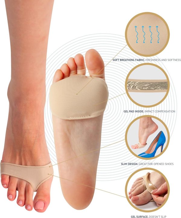 Brison Metatarsal Pads for Women Men Ball of Foot Cushion Sleeves Burning - Image 4