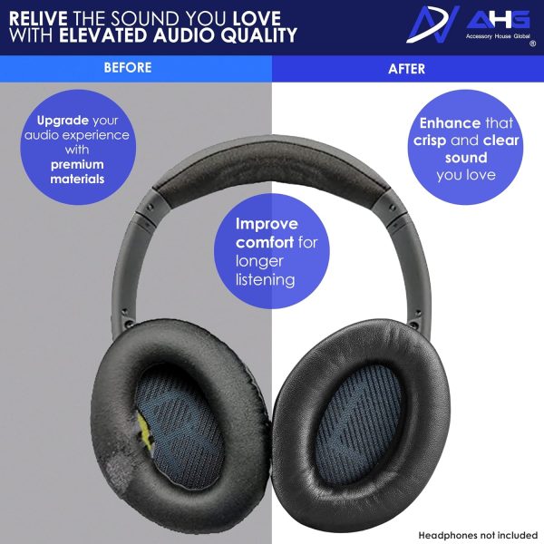 AHG Premium SoundLink AE2 Ear Pads Cushions Compatible with Bose SoundLink - Image 4