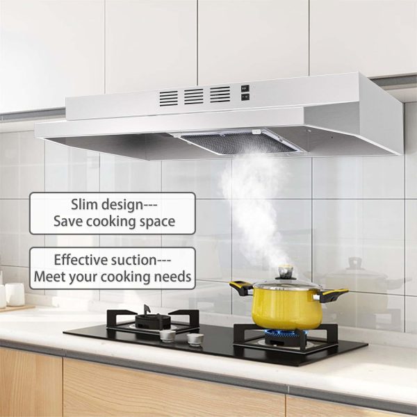 SNDOAS 30 inch Range Hood Ducted/Ductless Convertible Stainless Steel Range - Image 5