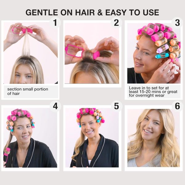 Conair Foam Hair Rollers - 48 Count, Assorted Colors - Heatless Curls, - Image 4