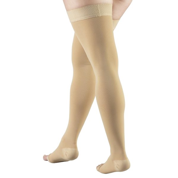 Truform 15-20 mmHg Compression Stockings for Men and Women, Thigh High - Image 5