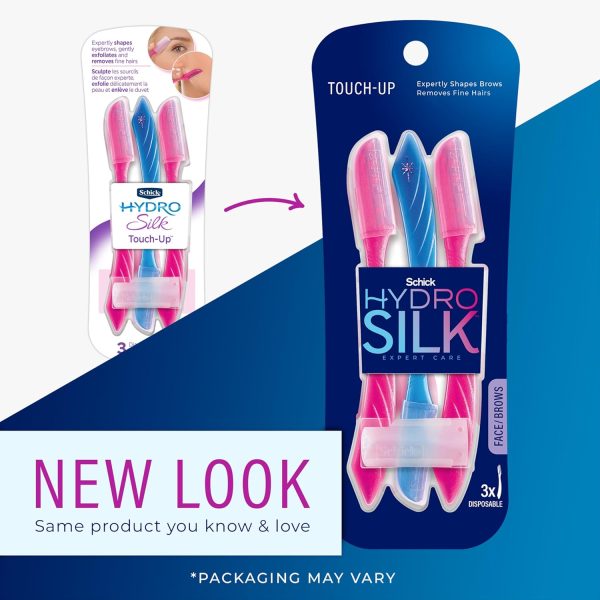 Schick Hydro Silk Touch-Up Dermaplaning Tool with Precision Cover, 3ct | - Image 2