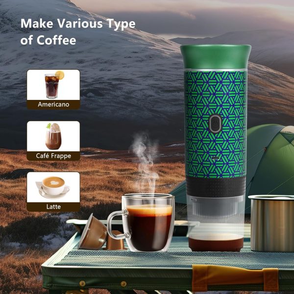 Portable Electric Espresso Machine, Travel Coffee Maker for Camping, Car - Image 4