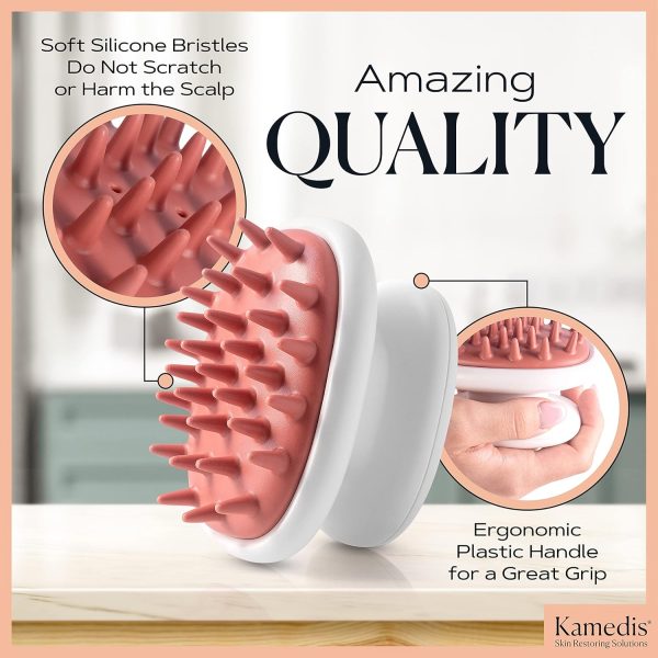 KAMEDIS Scalp Massager Brush - Silicone Gentle Scalp Scrubber, Exfoliator & - Image 5