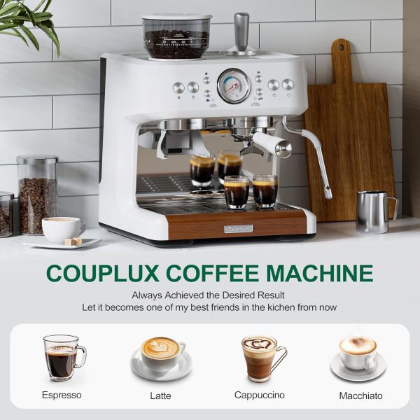 Espresso Machine with Grinder, Professional Coffee and Espresso Maker Combo - Image 7